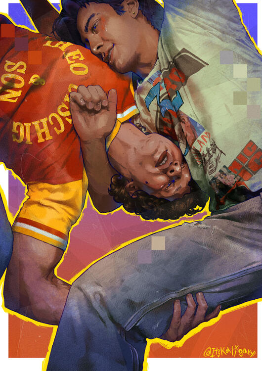 Fanart illustration of a heated rivalry – Based on one of the photos from a GQ editorial.